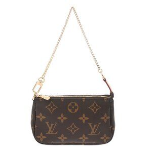 LOUIS VUITTON Monogram Mini Pochette Accessoires Brown M58009 802000159534000